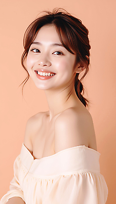 JPG 스튜디오촬영 편집이미지 긴머리 원피스 여자 포즈 한명 웃음 상반신 20대 성인 뷰티 베이지색 의료성형뷰티 성인여자한명만 편집실사 IC뷰티큐레이션 오프숄더 AI인물포토 AI콘텐츠 1 헤어스타일 옷 컬러 상의 실내 표정 사람 청년 CG 여자한명만 성인여자만 파일형식 AI포토
