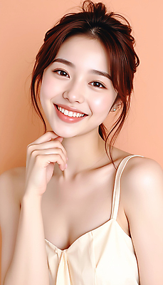 JPG 스튜디오촬영 편집이미지 긴머리 원피스 여자 포즈 한명 웃음 상반신 20대 성인 뷰티 베이지색 의료성형뷰티 성인여자한명만 편집실사 IC뷰티큐레이션 AI인물포토 AI콘텐츠 1 헤어스타일 옷 컬러 실내 표정 사람 청년 CG 여자한명만 성인여자만 파일형식 AI포토