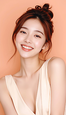 JPG 스튜디오촬영 편집이미지 긴머리 원피스 여자 포즈 한명 웃음 상반신 20대 성인 뷰티 베이지색 의료성형뷰티 성인여자한명만 편집실사 IC뷰티큐레이션 AI인물포토 AI콘텐츠 1 헤어스타일 옷 컬러 실내 표정 사람 청년 CG 여자한명만 성인여자만 파일형식 AI포토