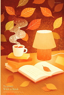 PSD 낙엽 일러스트 나뭇잎 따뜻함 사람없음 빛 독서 갈색 펼침 스탠드 떨어짐 수증기 커피잔 책상 감성 따뜻한음료 책더미 국내일러스트 커피 음료 컬러 가구 컨셉 잎 모션 조명 잔 책 무더기 파일형식