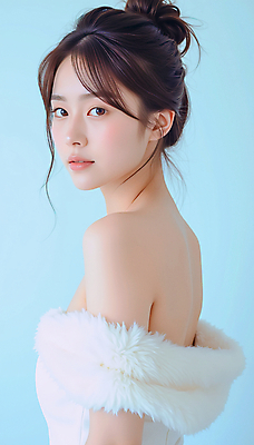 JPG 모델 편집이미지 드레스 여자 포즈 하늘색 한명 상반신 성인 뷰티 뒤돌아보기 우아함 어깨 청순 의료성형뷰티 성인여자한명만 편집실사 IC뷰티큐레이션 오프숄더 AI인물포토 AI콘텐츠 1 옷 컨셉 상의 모션 사람 신체부위 파란색 CG 여자한명만 성인여자만 파일형식 AI포토