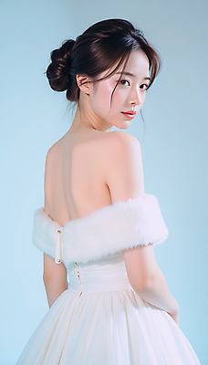 JPG 모델 편집이미지 드레스 여자 포즈 하늘색 한명 상반신 성인 뷰티 뒤돌아보기 우아함 어깨 청순 의료성형뷰티 성인여자한명만 편집실사 IC뷰티큐레이션 오프숄더 AI인물포토 AI콘텐츠 1 옷 컨셉 상의 모션 사람 신체부위 파란색 CG 여자한명만 성인여자만 파일형식 AI포토