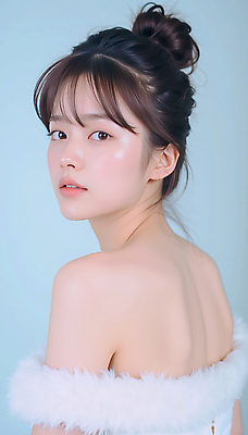 JPG 모델 편집이미지 드레스 여자 포즈 하늘색 한명 상반신 성인 뷰티 뒤돌아보기 우아함 어깨 청순 의료성형뷰티 성인여자한명만 편집실사 IC뷰티큐레이션 오프숄더 AI인물포토 AI콘텐츠 1 옷 컨셉 상의 모션 사람 신체부위 파란색 CG 여자한명만 성인여자만 파일형식 AI포토