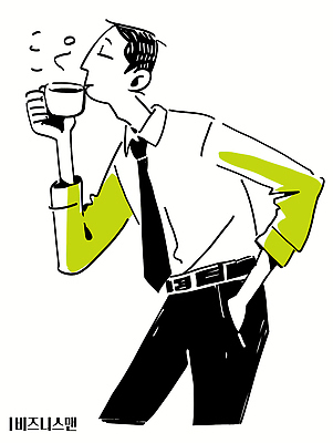 남자 일러스트 피곤 한명 들기 정장 성인 비즈니스라이프 눈감음 비즈니스맨 커피잔 주머니손 성인남자한명만 국내일러스트 AI파일 1 라이프스타일 옷 커피 컨셉 비즈니스 모션 잔 사람 직장인 남자한명만 성인남자만 파일형식 벡터