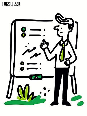 남자 허리손 일러스트 한명 미소 정장 성인 비즈니스라이프 손들기 비즈니스맨 발표 프레젠테이션 화이트보드 성인남자한명만 국내일러스트 AI파일 1 라이프스타일 옷 포즈 비즈니스 모션 표정 사람 직장인 남자한명만 성인남자만 파일형식 벡터