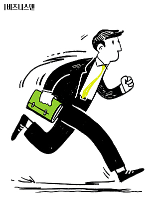 남자 서류가방 일러스트 한명 들기 정장 성인 비즈니스라이프 달리기 비즈니스맨 바쁨 성인남자한명만 국내일러스트 AI파일 1 라이프스타일 옷 가방 비즈니스 모션 사람 직장인 남자한명만 성인남자만 파일형식 벡터