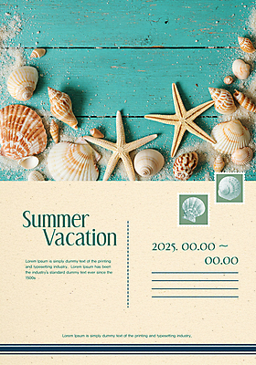 PSD 템플릿 모래 불가사리 사람없음 여름휴가 모래사장 소라 엽서 가리비 우표 나무탁자 이미지템플릿 바다 탁자 휴가 조개 어패류 극피동물 편지 파일형식 여름_계절