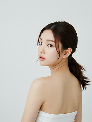 JPG 편집이미지 여자 관리 한명 상반신 성인 뷰티 뒤돌아보기 피부 피부관리 스킨케어 의료성형뷰티 성인여자한명만 편집실사 IC뷰티큐레이션 오프숄더 AI인물포토 AI콘텐츠 1 상의 모션 사람 신체부위 CG 여자한명만 성인여자만 파일형식 AI포토