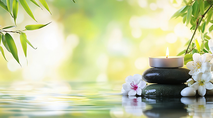 JPG 편집이미지 꽃 잎 초 휴식 사람없음 햇빛 반사 평화 나뭇가지 수면 명상 보케 힐링 편집실사 젠 AI포토 AI콘텐츠 나무 식물 컨셉 물 태양 쌓기 돌_바위 CG 파일형식