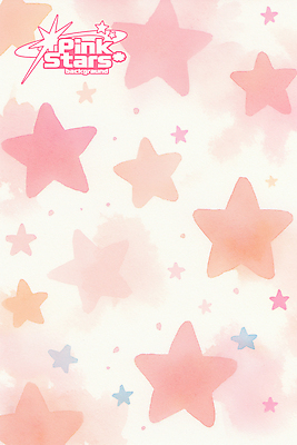 PSD 별 분홍색 백그라운드 패턴 일러스트 수채화 사람없음 귀여움 국내일러스트 자연요소 컬러 컨셉 무늬 파일형식