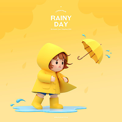 전신 PSD 편집이미지 여자 어린이 우산 바람 3D캐릭터 장화 한명 소녀 여름 노란색 3D 귀여움 튀는물 웅덩이 우비 장마 태풍 소녀한명만 다급 놓침 편집3D 자연요소 캐릭터 1 옷 계절 컬러 신발 컨셉 모션 날씨 사람 비_날씨 자연재해 디지털합성 액체표현 스플래쉬 여자한명만 소녀만 파일형식