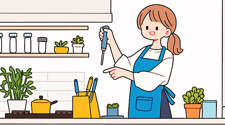 식물 여자 화분 일러스트 한명 미소 들기 상반신 성인 앞치마 작업실 드라이버 성인여자한명만 국내일러스트 AI파일 1 모션 표정 사람 공구 여자한명만 성인여자만 파일형식 벡터