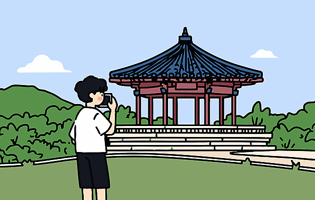 구름 남자 일러스트 하늘 산 한명 미소 들기 성인 야외 카메라 촬영 문화재 풀 정자 역사탐방 성인남자한명만 국내일러스트 세종대왕탄신일 AI파일 자연요소 식물 1 건축물 기념일 모션 표정 사람 전자제품 역사 탐방 남자한명만 성인남자만 파일형식 벡터