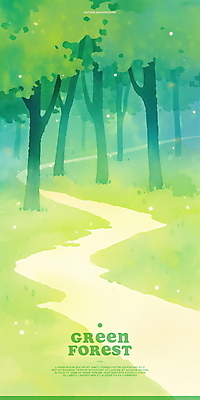 PSD 일러스트 자연 잔디 사람없음 연두색 평화 풀 숲 숲길 국내일러스트 식물 길 컨셉 초록색 생태계 파일형식