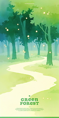 PSD 일러스트 자연 잔디 사람없음 연두색 반짝임 평화 풀 숲 숲길 반딧불이 국내일러스트 식물 길 곤충 컨셉 모션 초록색 생태계 파일형식