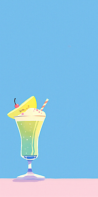 JPG 하늘색 일러스트 아이스크림 빨대 사람없음 체리 멜론 메론소다 음료수컵 청량 국내일러스트 AI일러스트 AI콘텐츠 음료 과일 디저트 컵 파란색 파일형식