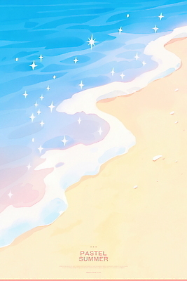 PSD 물결 일러스트 해변 사람없음 반짝임 모래사장 여름풍경 국내일러스트 바다 모션 풍경 파일형식 여름_계절