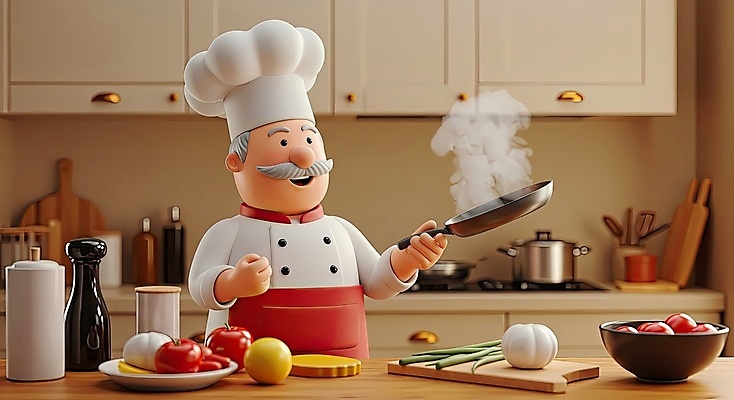 JPG 편집이미지 그릇 접시 노년 남자 토마토 양파 도마 요리사모자 한명 미소 들기 상반신 노후 갈색 3D 손들기 주방 프라이팬 연기 가스레인지 냄비 조리복 레몬 서랍장 조리대 뒤집개 파 조미료병 키친타올 후추갈이 노인남자한명만 편집3D AI컴퓨터그래픽 AI콘텐츠 모자_잡화 1 식기 컬러 가구 유니폼 채소 과일 모션 주방용품 표정 사람 성인 요리사 가전제품 레인지 화장지 솥 디지털합성 분쇄기 병_담는 남자한명만 노인남자만 파일형식