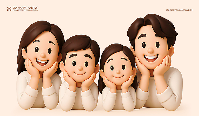 PSD 편집이미지 여자 남자 행복 어린이 가족 미소 소녀 소년 여러명 상반신 성인 3D 화목 꽃받침 살구색 편집3D 감정 컬러 다수 컨셉 관계 표정 사람 손짓 디지털합성 파일형식