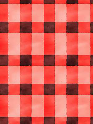 JPG 백그라운드 패턴 일러스트 수채화 사람없음 빨간색 체크무늬 국내일러스트 AI일러스트 AI콘텐츠 컬러 무늬 파일형식