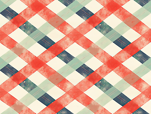 JPG 백그라운드 패턴 일러스트 수채화 사람없음 빨간색 초록색 국내일러스트 타탄체크 AI일러스트 AI콘텐츠 컬러 무늬 체크무늬 파일형식