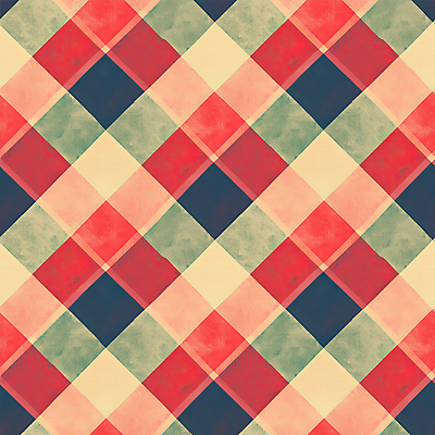JPG 백그라운드 패턴 일러스트 수채화 사람없음 초록색 다홍색 국내일러스트 타탄체크 AI일러스트 AI콘텐츠 컬러 무늬 체크무늬 파일형식
