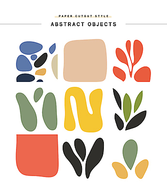 도형 스티커 잎 일러스트 추상 사람없음 세트 컬러풀 페이퍼아트 오브젝트 엘리먼트 국내일러스트 AI파일 식물 컬러 무늬 파일형식 벡터
