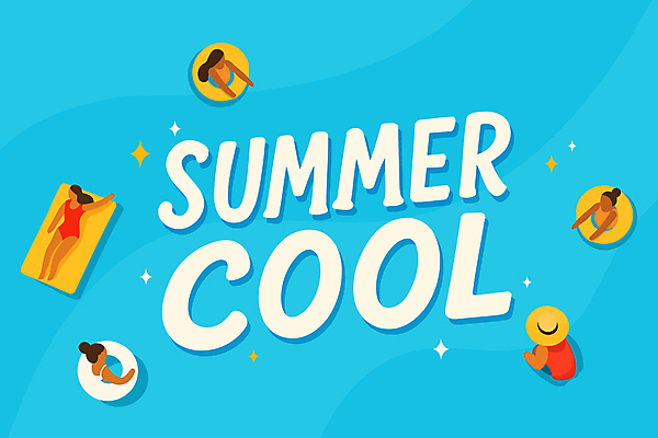 전신 여자 수영복 하늘색 일러스트 여러명 상반신 성인 타이포그라피 여름 반짝임 눕기 손들기 시원함 웨이브 비치베드 비치모자 튜브 성인여자만 국내일러스트 AI파일 문자 모자_잡화 옷 계절 다수 모션 사람 파란색 여자만 성인만 파일형식 벡터