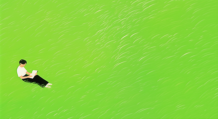 JPG 전신 남자 일러스트 청소년 휴식 한명 들기 앉기 잔디 초원 책 연두색 독서 평화 십대남자한명만 국내일러스트 AI일러스트 AI콘텐츠 식물 1 컨셉 모션 사람 초록색 남자한명만 십대남자만 파일형식