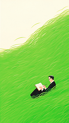 JPG 전신 노년 남자 일러스트 휴식 한명 들기 앉기 잔디 초원 책 연두색 펜 평화 기록 잡기 노인남자한명만 안경낌 국내일러스트 AI일러스트 AI콘텐츠 식물 1 안경 컨셉 모션 사람 성인 초록색 필기구 남자한명만 노인남자만 파일형식