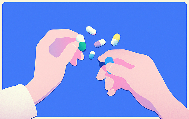 손 일러스트 의학 신체부위 파란색 알약 잡기 국내일러스트 AI파일 컬러 모션 사람 약 파일형식 벡터