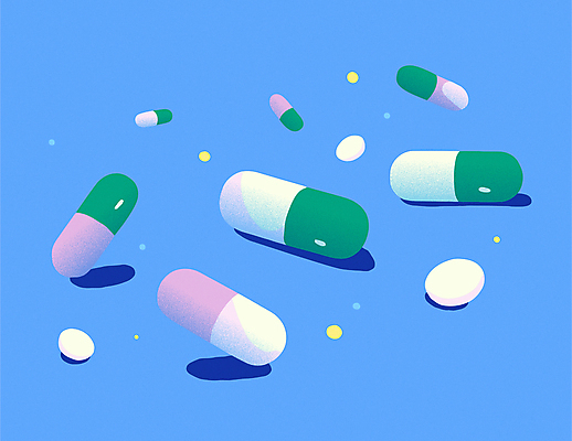 일러스트 의학 사람없음 파란색 알약 국내일러스트 AI파일 컬러 약 파일형식 벡터