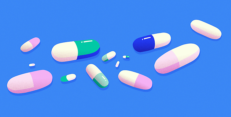 일러스트 의학 사람없음 파란색 알약 국내일러스트 AI파일 컬러 약 파일형식 벡터