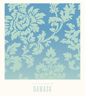디자인 일러스트 벽지 사람없음 파란색 패턴백그라운드 우아함 다마스크 국내일러스트 AI파일 문양 컬러 백그라운드 컨셉 패턴 파일형식 벡터