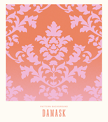 디자인 일러스트 벽지 사람없음 빨간색 패턴백그라운드 우아함 다마스크 국내일러스트 AI파일 문양 컬러 백그라운드 컨셉 패턴 파일형식 벡터