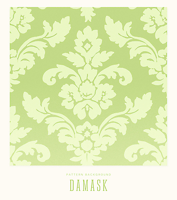 디자인 일러스트 벽지 사람없음 연두색 패턴백그라운드 우아함 다마스크 국내일러스트 AI파일 문양 백그라운드 컨셉 패턴 초록색 파일형식 벡터