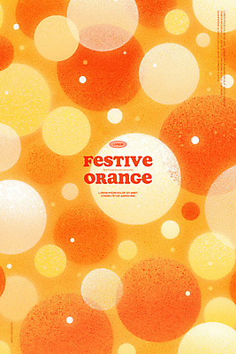 PSD 백그라운드 패턴 일러스트 사람없음 주황색 원형 국내일러스트 도형 컬러 무늬 파일형식