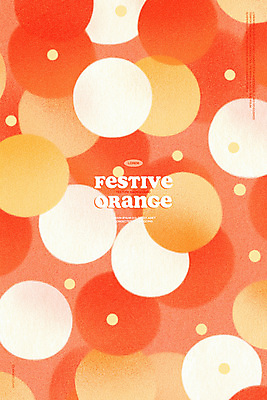 PSD 백그라운드 패턴 일러스트 사람없음 주황색 원형 국내일러스트 도형 컬러 무늬 파일형식