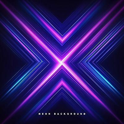 PSD 편집이미지 사람없음 빛 보라색 X 대각선 네온아트 이펙트그래픽 이미지편집 알파벳 선 컬러 그래픽백그라운드 네온 파일형식