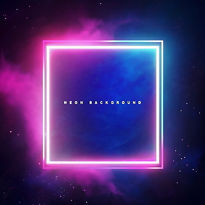 PSD 편집이미지 사람없음 빛 사각형 보라색 네온아트 이펙트그래픽 이미지편집 도형 컬러 그래픽백그라운드 네온 파일형식