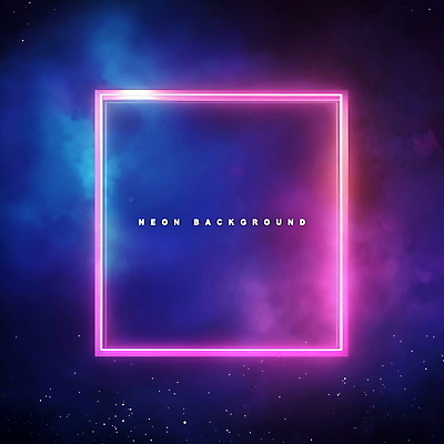 PSD 편집이미지 사람없음 빛 사각형 보라색 네온아트 이펙트그래픽 이미지편집 도형 컬러 그래픽백그라운드 네온 파일형식
