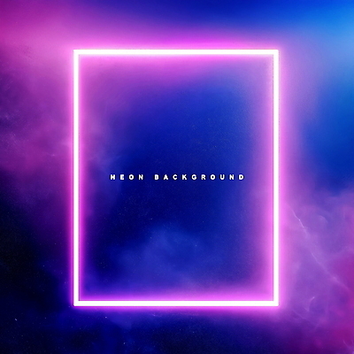 PSD 편집이미지 사람없음 빛 사각형 보라색 네온아트 이펙트그래픽 이미지편집 도형 컬러 그래픽백그라운드 네온 파일형식