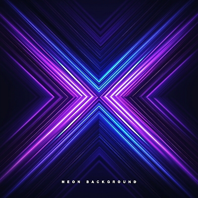 PSD 편집이미지 사람없음 빛 보라색 X 대각선 네온아트 이펙트그래픽 이미지편집 알파벳 선 컬러 그래픽백그라운드 네온 파일형식