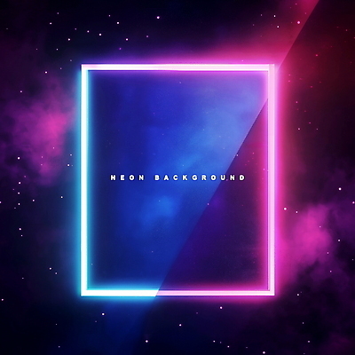 PSD 편집이미지 사람없음 빛 사각형 보라색 네온아트 이펙트그래픽 이미지편집 도형 컬러 그래픽백그라운드 네온 파일형식