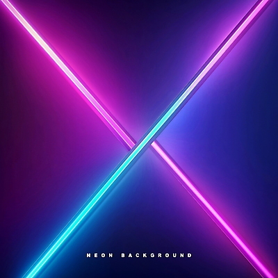 PSD 편집이미지 사람없음 빛 보라색 X 대각선 네온아트 이펙트그래픽 이미지편집 알파벳 선 컬러 그래픽백그라운드 네온 파일형식