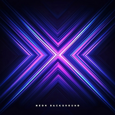 PSD 편집이미지 사람없음 빛 보라색 X 대각선 네온아트 이펙트그래픽 이미지편집 알파벳 선 컬러 그래픽백그라운드 네온 파일형식