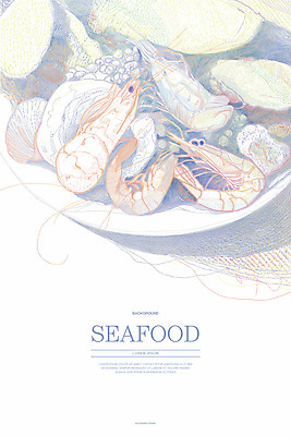 PSD 접시 일러스트 조개 새우 사람없음 스케치 라인아트 해산물 그림 해삼 국내일러스트 식기 선 어패류 갑각류 미술 파일형식