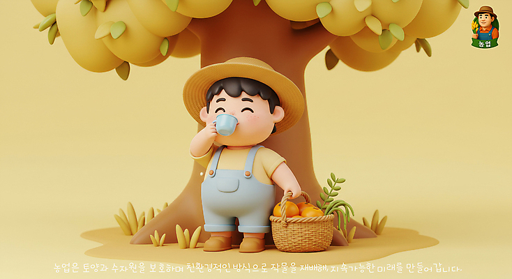 전신 PSD 편집이미지 남자 잎 한그루 미소 들기 상반신 성인 두명 갈색 3D 바구니 머그컵 마시기 잡기 배 농부 멜빵 밀짚모자 성인남자만 편집3D 나무 식물 직업 모자_잡화 1 잡화 컬러 과일 모션 표정 사람 컵 디지털합성 남자만 성인만 파일형식