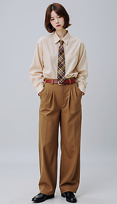 JPG 모델 편집이미지 여자 포즈 넥타이 한명 서기 정장 성인 갈색 단발머리 매니시룩 주머니손 정장구두 의료성형뷰티 성인여자한명만 편집실사 AI인물포토 AI콘텐츠 1 헤어스타일 잡화 옷 구두 컬러 모션 사람 매니시 CG 여자한명만 성인여자만 파일형식 AI포토