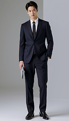 JPG 전신 모델 편집이미지 남자 포즈 한명 들기 정장 성인 검은색 클래식 주머니손 클러치 오피스룩 의료성형뷰티 성인남자한명만 편집실사 AI인물포토 AI콘텐츠 1 옷 컬러 컨셉 가방 비즈니스 모션 사람 CG 남자한명만 성인남자만 파일형식 AI포토